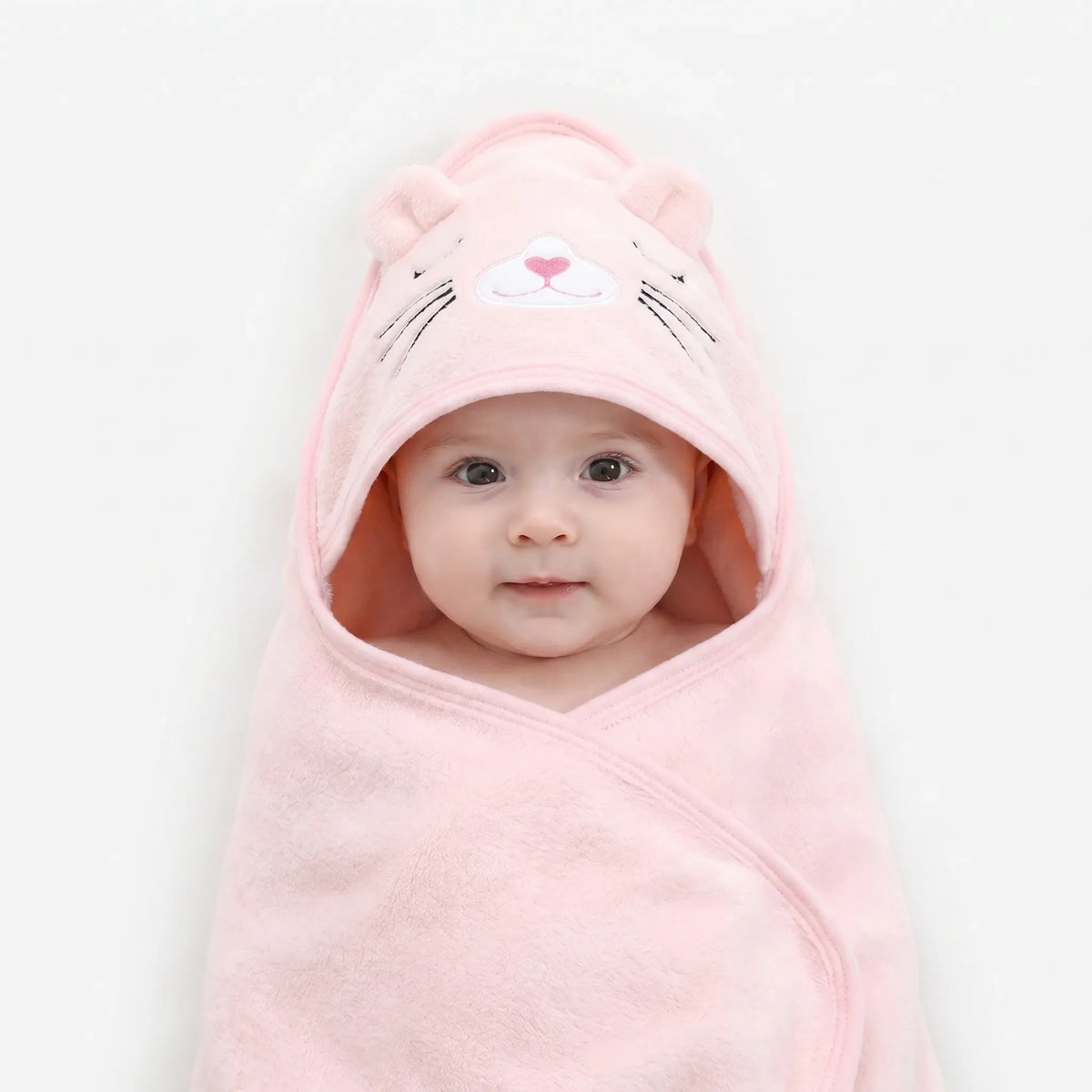 Kuscheliger Baby-Badeponcho mit Tierkapuze