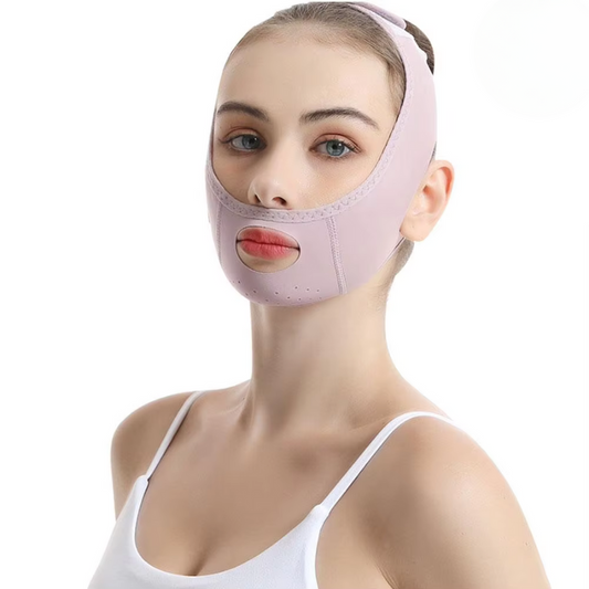Atmungsaktive V-Gesichtsmaske zur Konturierung