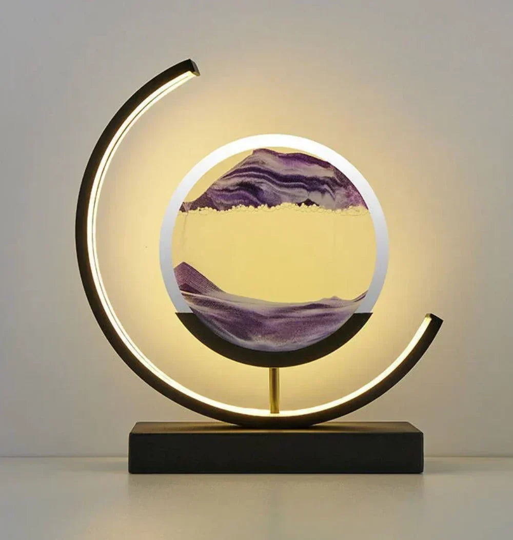 LED-Sandlandschaft-Tischleuchte mit Farbwechsel und Bewegungseffekt