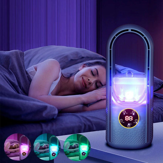 Tragbarer USB-Mini-Luftkühler mit 6 Stufen und Fernbedienung