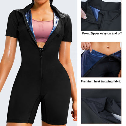 Damen-Ganzkörper-Shapewear mit Schwitzeffekt
