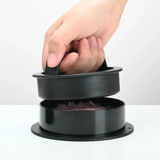 Professionelle 3-in-1 Hamburgerpresse mit herausnehmbarem Boden