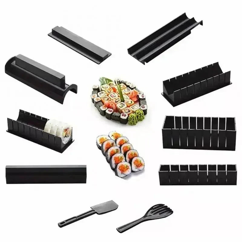Komplettes Sushi-Maker-Set mit integrierter Schneidhilfe