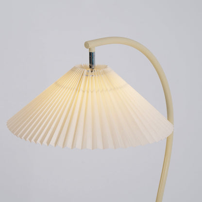 Moderne Stehlampe mit Plissiertem Stoffschirm 155 cm