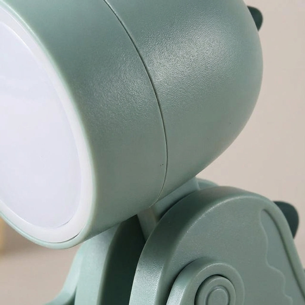 Faltbare Dinosaurus-Schreibtischlampe mit LED-Warmlicht