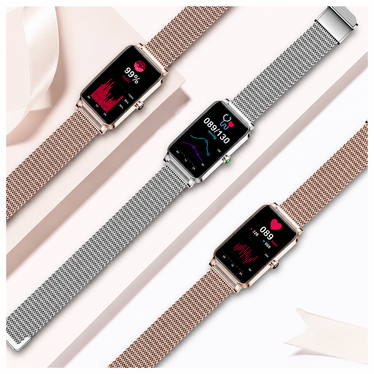 Damen smartwatch mit bluetooth-telefonie – 1,45 zoll HD-touchscreen – IP67 wasserdicht – bis zu 7 tage akkulaufzeit
