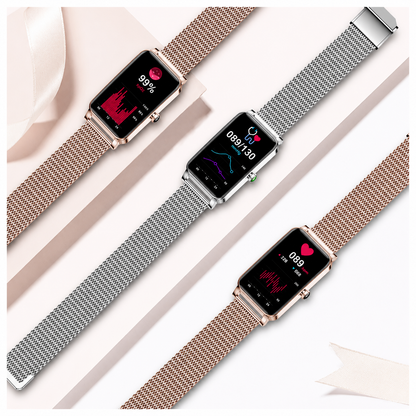 Damen smartwatch mit bluetooth-telefonie – 1,45 zoll HD-touchscreen – IP67 wasserdicht – bis zu 7 tage akkulaufzeit