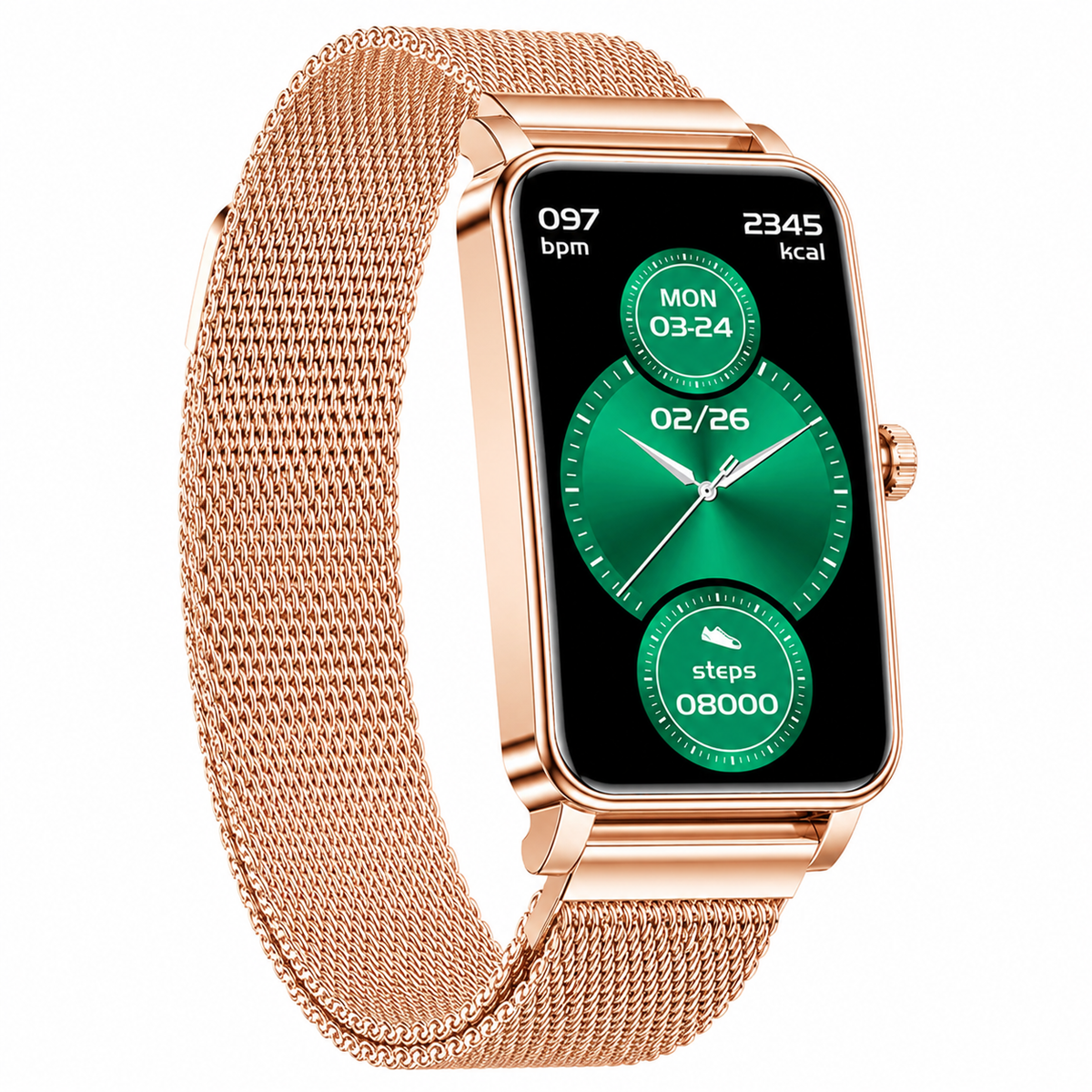 Damen smartwatch mit bluetooth-telefonie – 1,45 zoll HD-touchscreen – IP67 wasserdicht – bis zu 7 tage akkulaufzeit