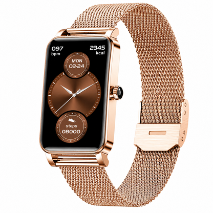 Damen smartwatch mit bluetooth-telefonie – 1,45 zoll HD-touchscreen – IP67 wasserdicht – bis zu 7 tage akkulaufzeit