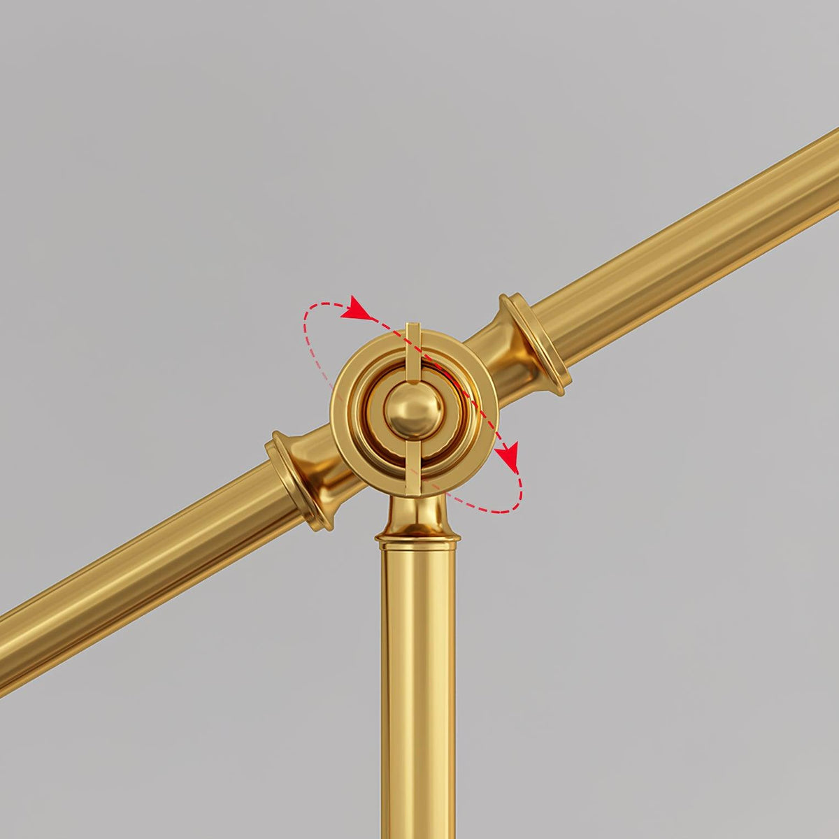 Moderne Stehleuchte mit Verstellbarem Schwenkarm