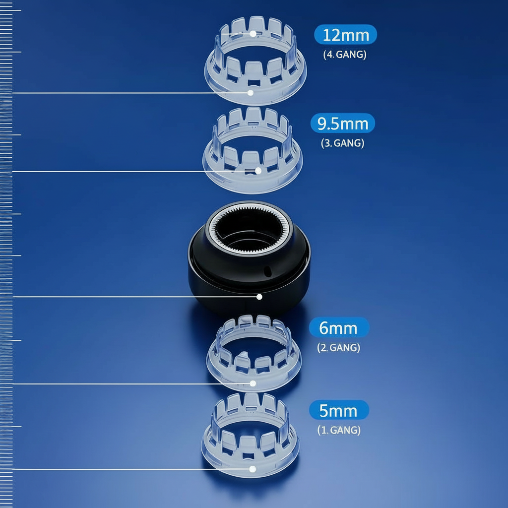 Kabellose Haarschneidemaschine mit ergonomischem Design