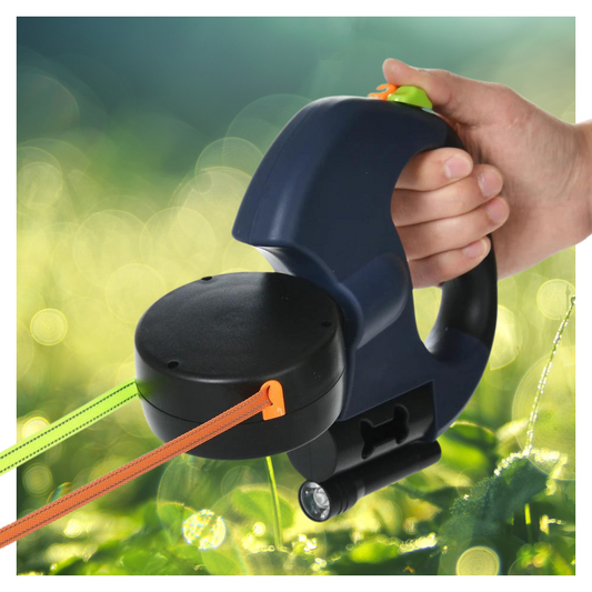 Doppelte Einziehbare Hundeleine mit LED-Licht