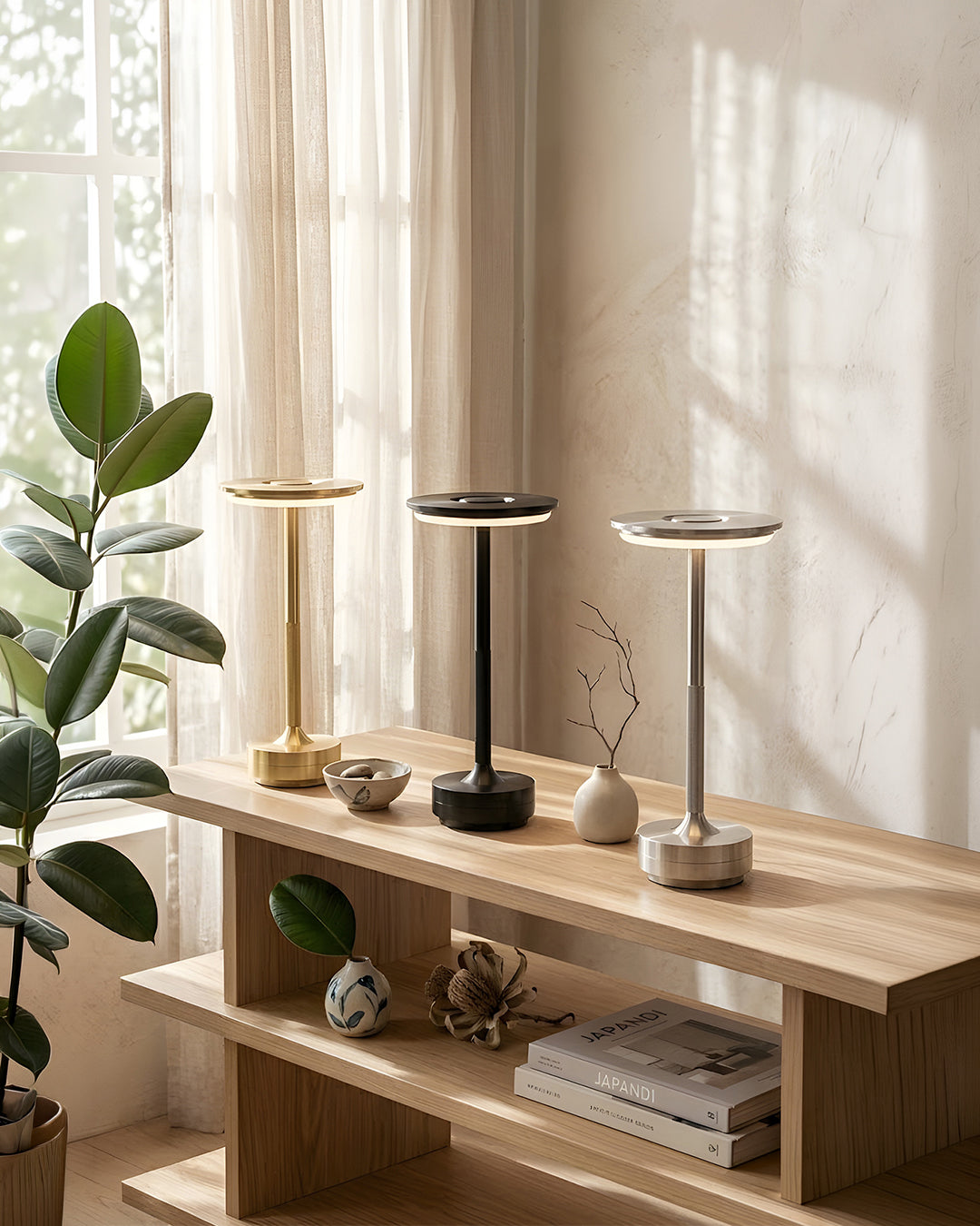 Wiederaufladbare LED-Tischleuchte mit Touch-Dimmfunktion