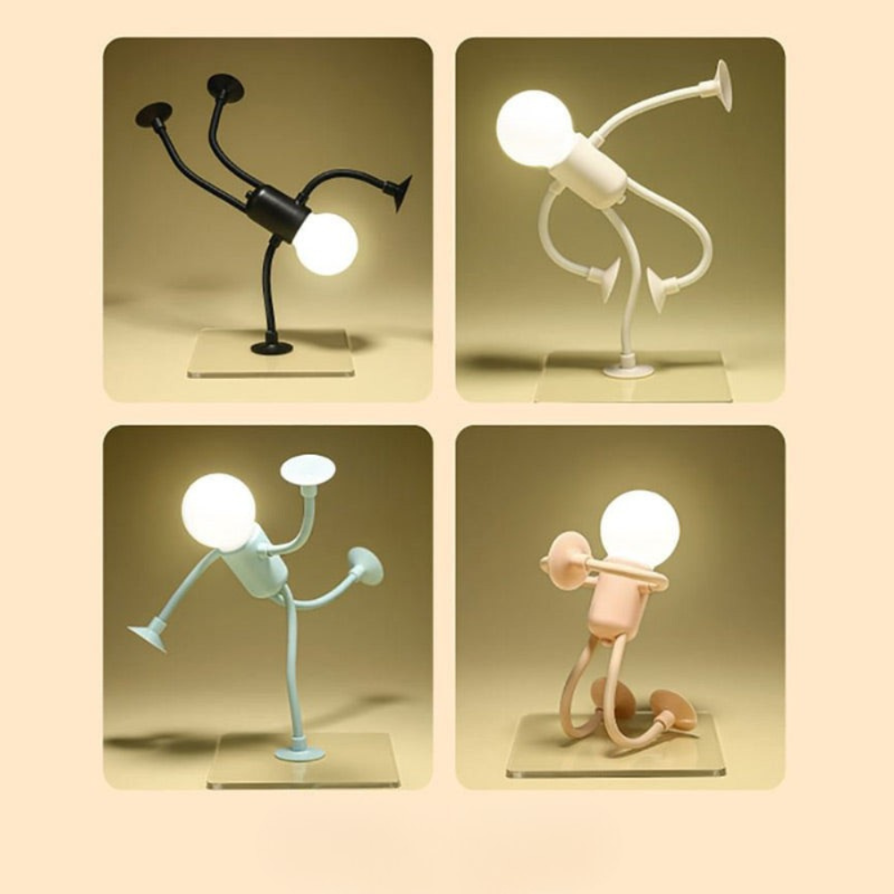 Verstellbare LED-Tischlampe mit biegsamen Armen