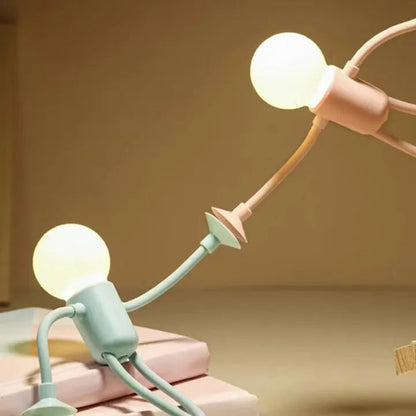 Flexible LED-Figurenlampe 18 cm mit Saugnäpfen