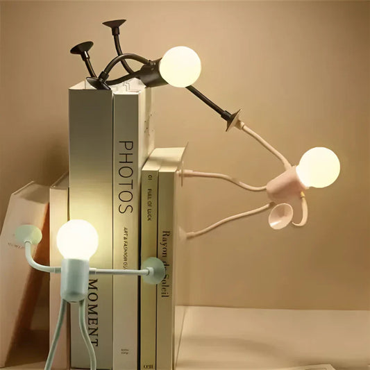 Flexible LED-Figurenlampe 18 cm mit Saugnäpfen