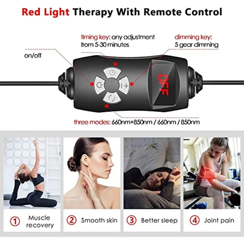 Rotlichttherapie-Panel mit doppelten Wellenlängen