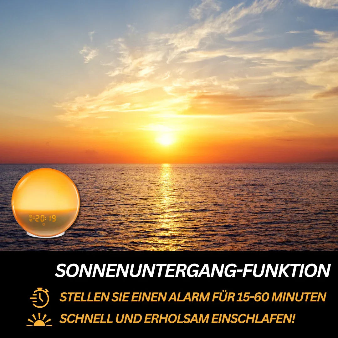 Lichtwecker mit Naturgäuschen und Sonnenaufgangssimulation