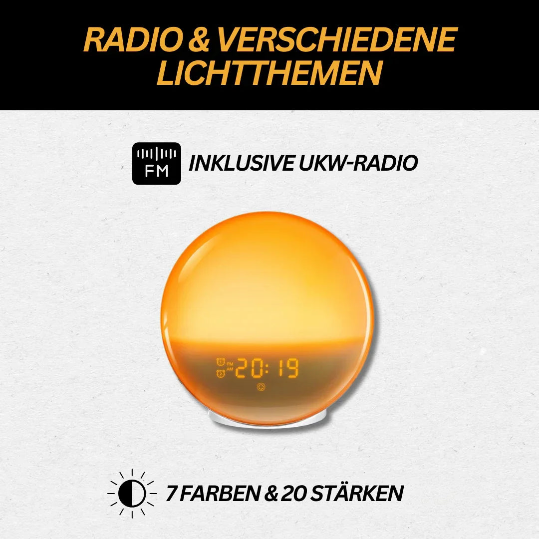 Lichtwecker mit Naturgäuschen und Sonnenaufgangssimulation