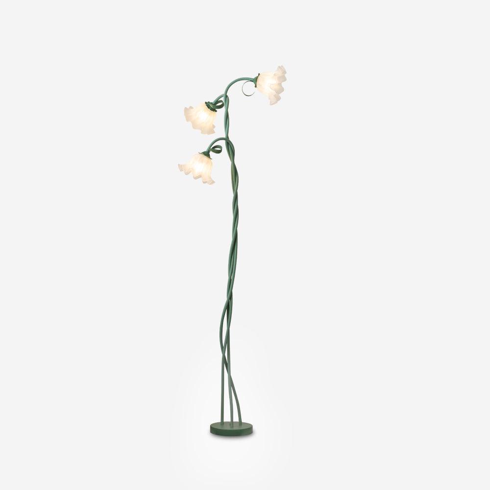 Design-Stehleuchte in Blumenform aus Metall 170 cm