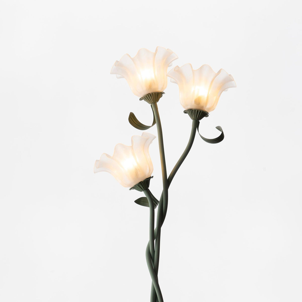 Design-Stehleuchte in Blumenform aus Metall 170 cm