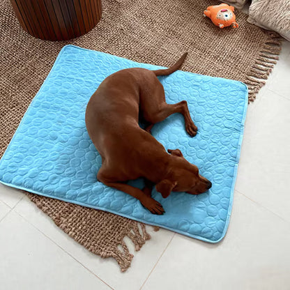 Rechteckige Selbstkühlende Hundematte mit Steppmuster