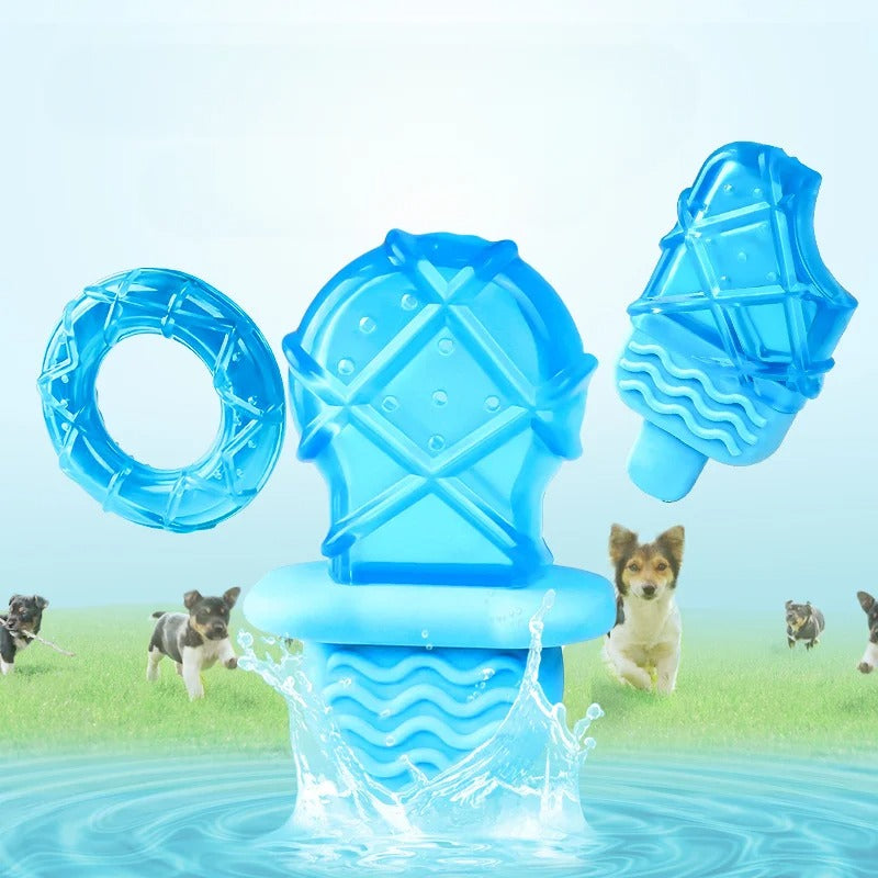 Kühlendes Kauspielzeug für Hunde mit Wasserfüllung