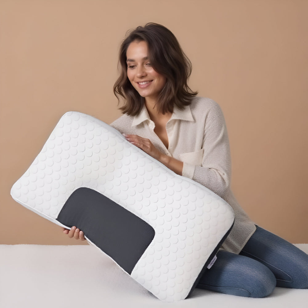 Ergonomisches Schlafkissen mit Nackenstütze 48 x 74 cm