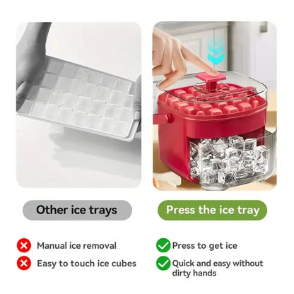 Eiswürfelbereiter mit praktischer Schublade
