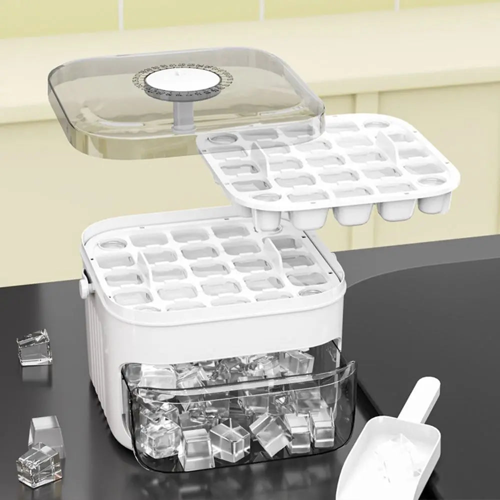 Eiswürfelbereiter mit praktischer Schublade