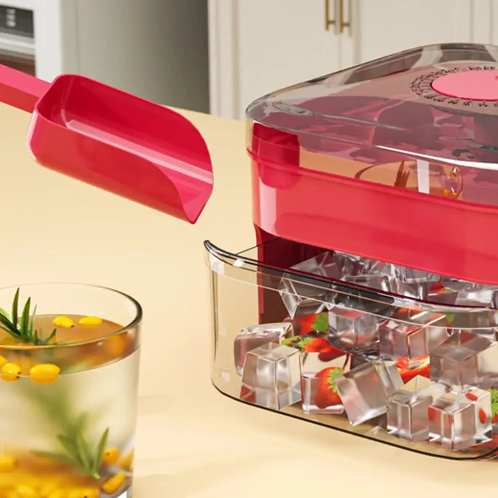 Eiswürfelbereiter mit praktischer Schublade