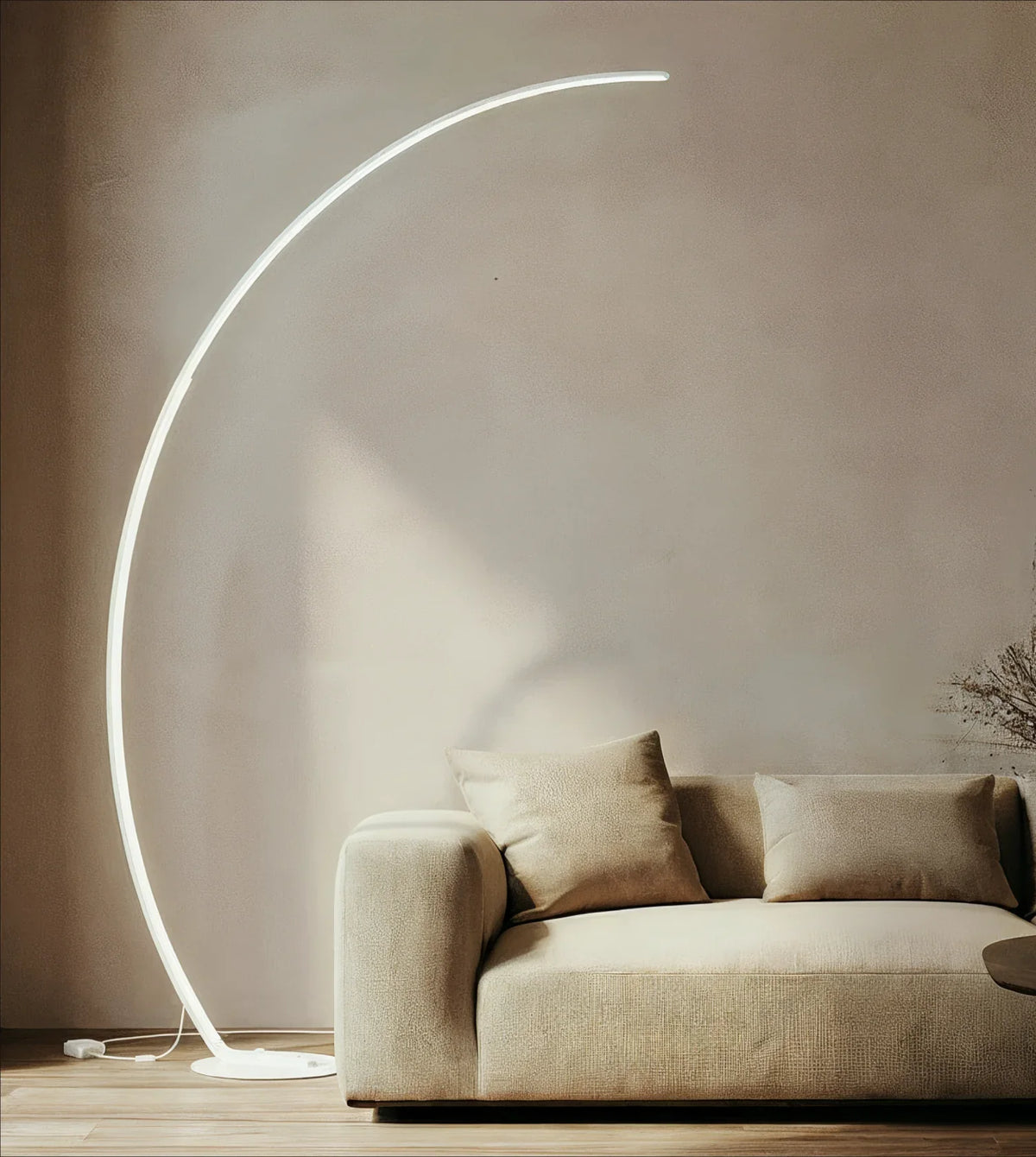 Dimmbare LED-Bogenlampe 170 cm mit Fußschalter