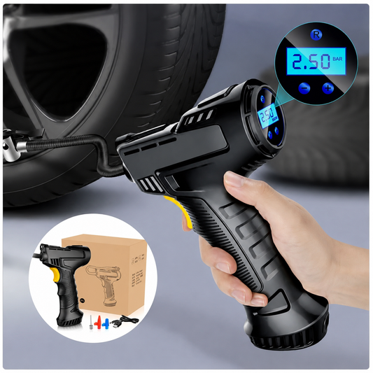 Kabellose Luftpumpe 150 PSI – Luftkompressor für Auto, Fahrrad, Motorrad & Roller