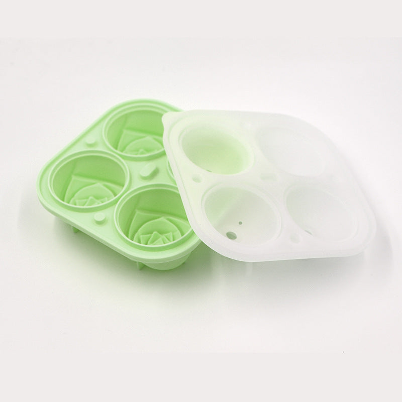 Eiswürfelform mit Behälter und Deckel