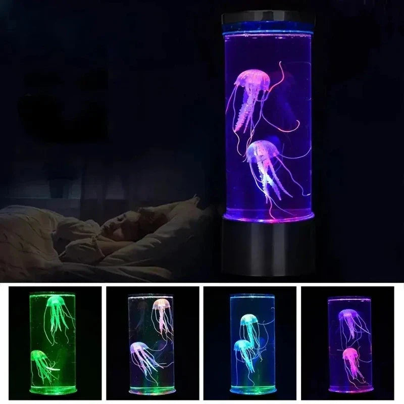 LED-Qualle-Tischlampe mit Farbwechsel