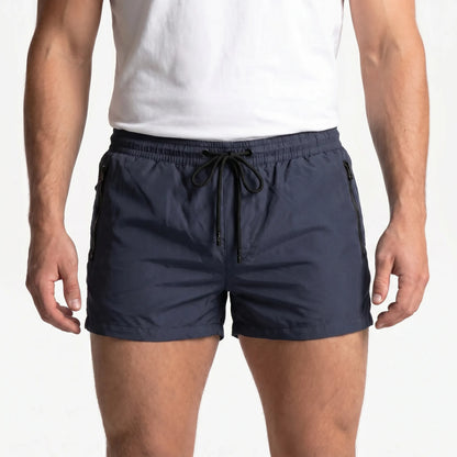 Kurze Badehose mit Reißverschlusstaschen