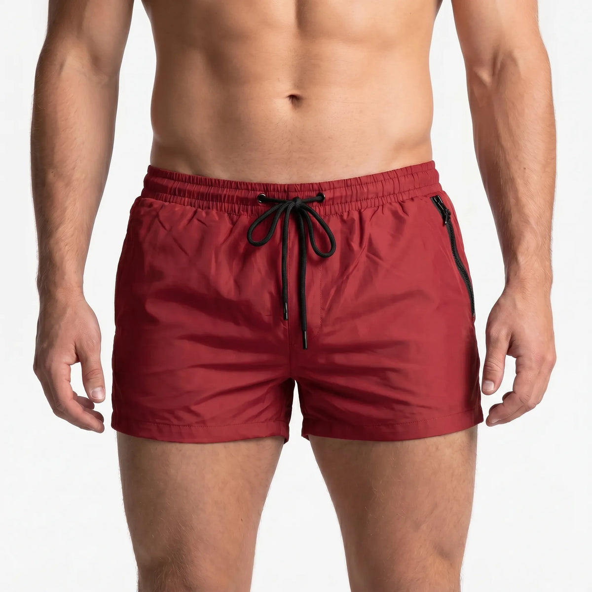 Kurze Badehose mit Reißverschlusstaschen