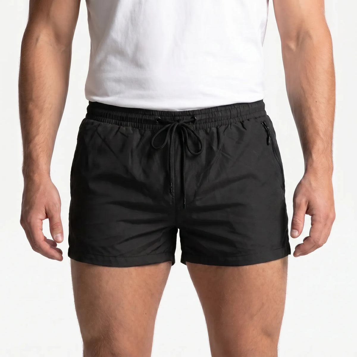 Kurze Badehose mit Reißverschlusstaschen