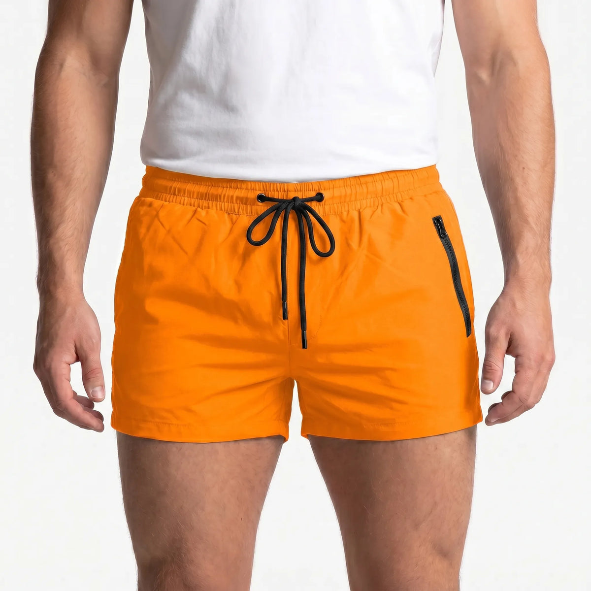 Kurze Badehose mit Reißverschlusstaschen