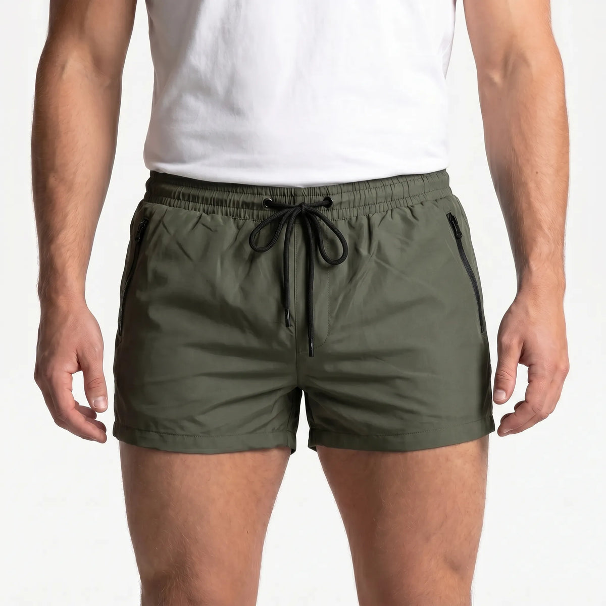 Kurze Badehose mit Reißverschlusstaschen
