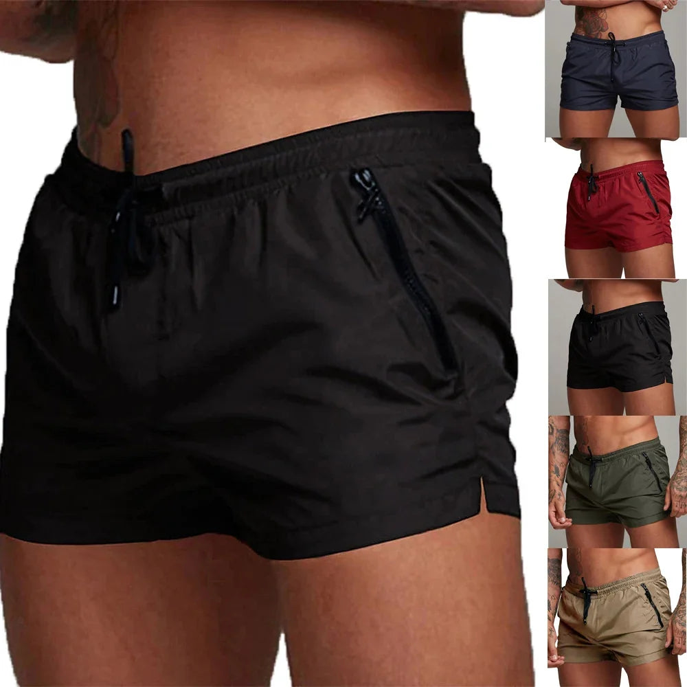 Kurze Badehose mit Reißverschlusstaschen