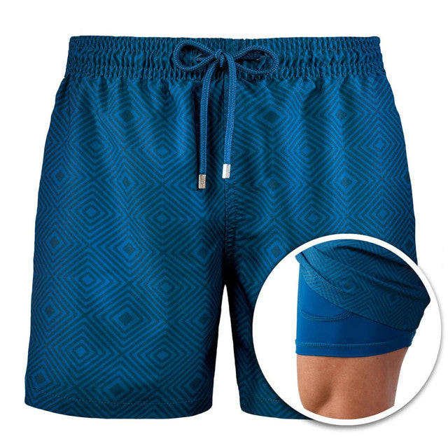 Kurze Herren-Badehose mit elastischem Bund