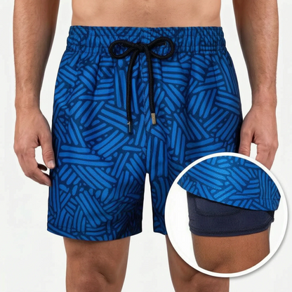 Kurze Herren-Badehose mit elastischem Bund