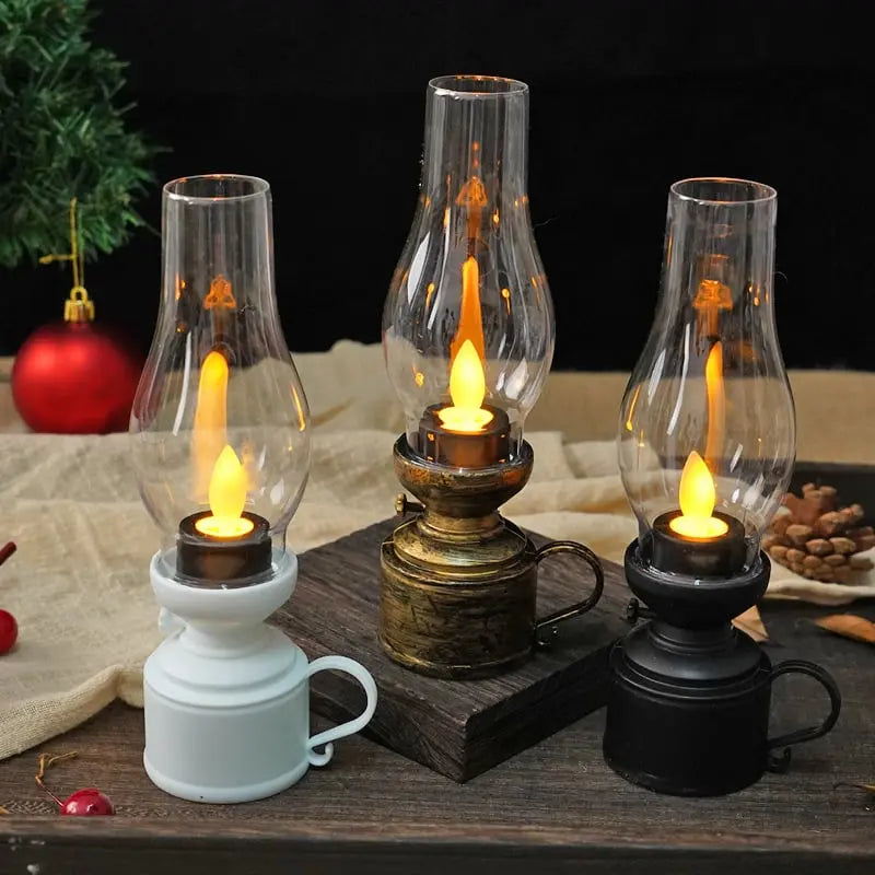 LED-Laterne mit Flackereffekt und Batteriebetrieb