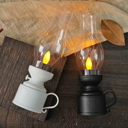 LED-Laterne mit Flackereffekt und Batteriebetrieb