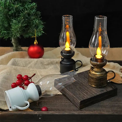 LED-Laterne mit Flackereffekt und Batteriebetrieb