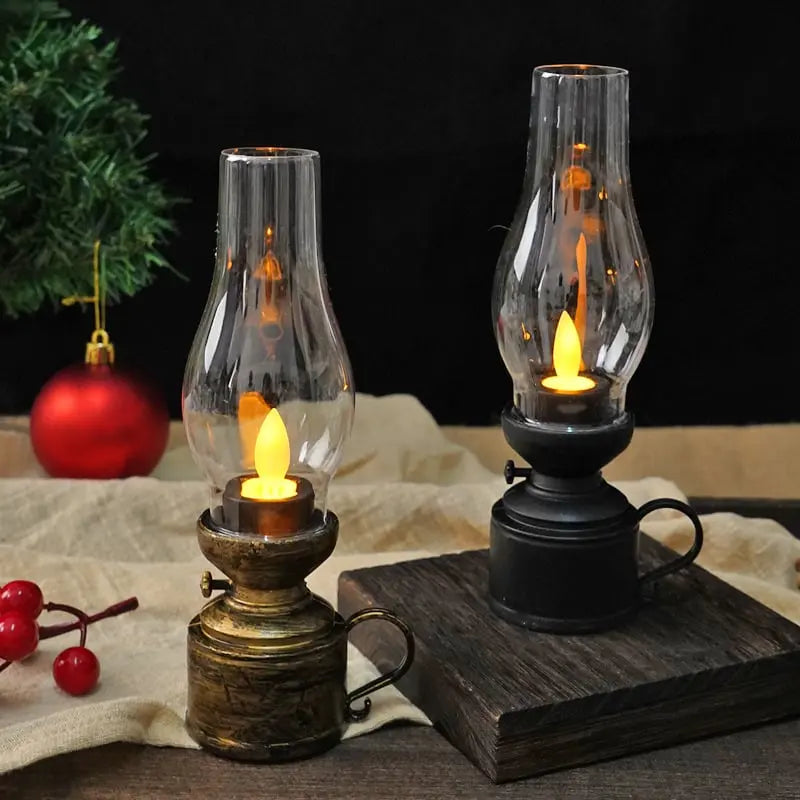 LED-Laterne mit Flackereffekt und Batteriebetrieb