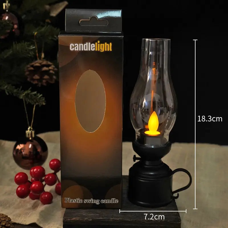 LED-Laterne mit Flackereffekt und Batteriebetrieb