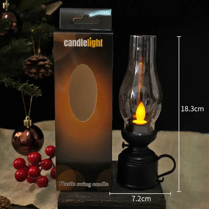 LED-Laterne mit Flackereffekt und Batteriebetrieb