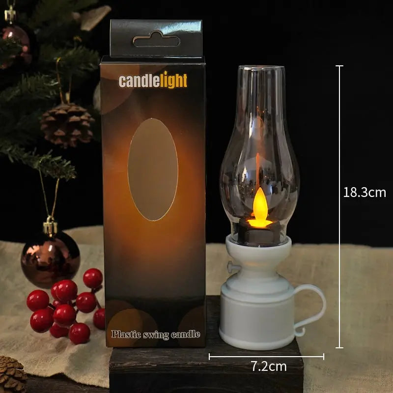 LED-Laterne mit Flackereffekt und Batteriebetrieb